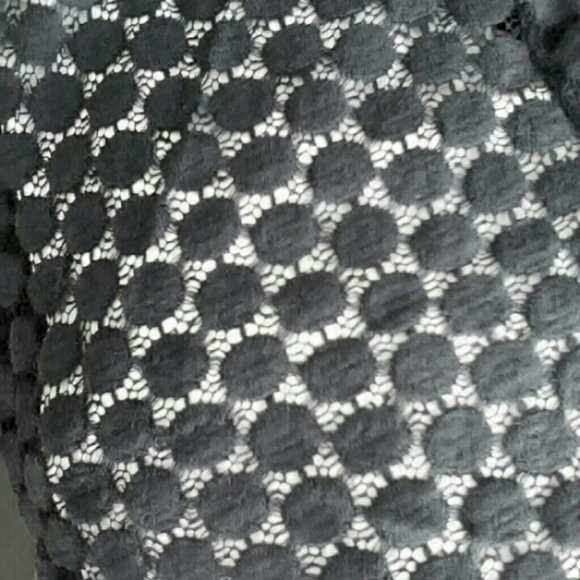 Retro 90's Hippie Black Crochet Polkadot Circles Scoopneck Sundress Monteau S - Picture 6 of 6